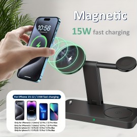 Upgrade Your Wireless Charging Experience with This 4-in-1 Portable Foldable Magnetic Suction Charger!