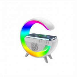 Brighten Up Your Home Office With This Cool Tech Gadget Combo - Wireless Speaker LED Night Light & Wireless Charger Table Atmosphere